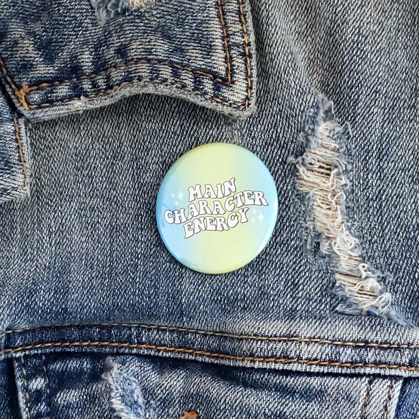 Main Character Energy Pinback Button