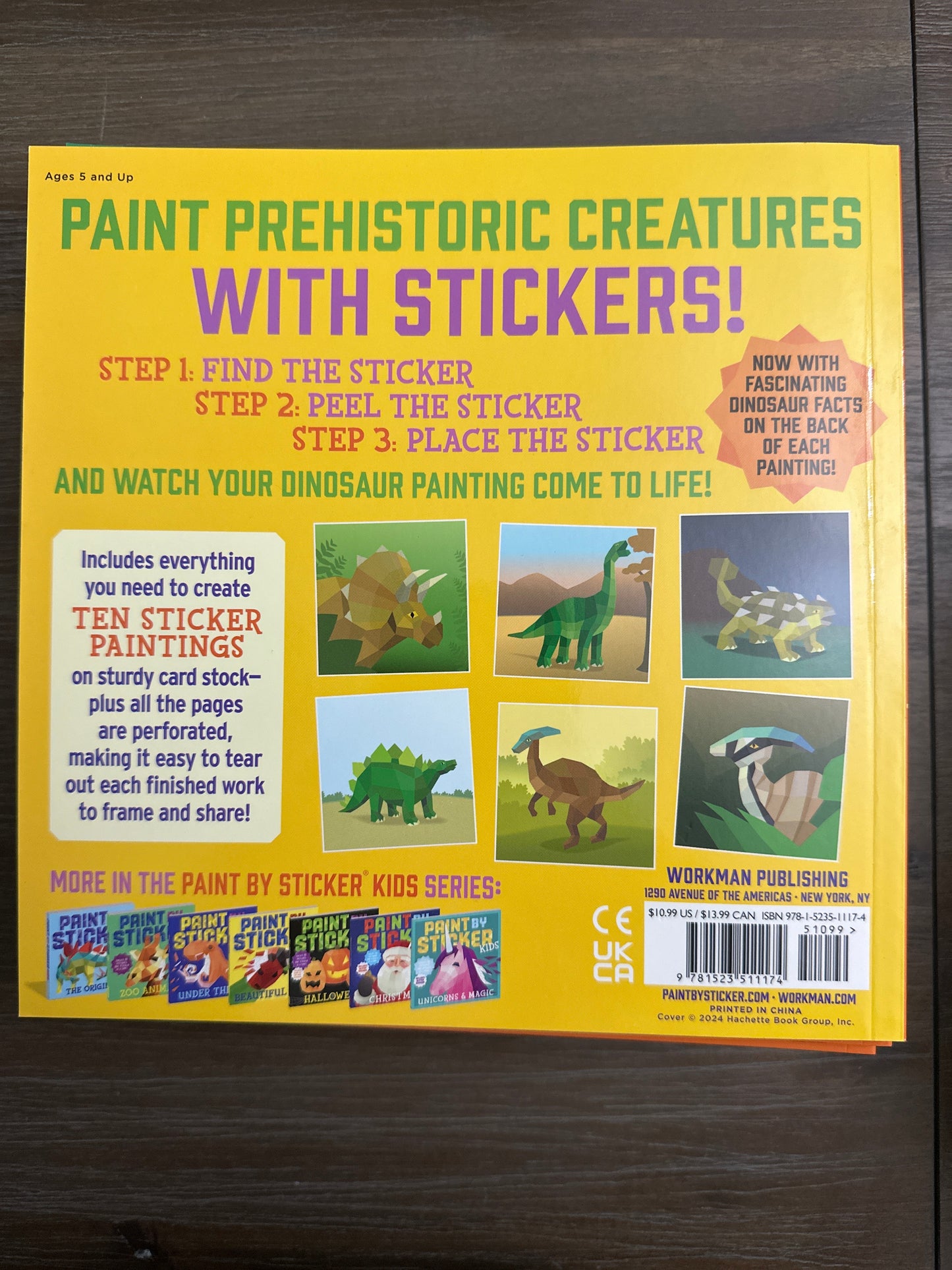 Paint by Sticker Kids: Dinosaursl