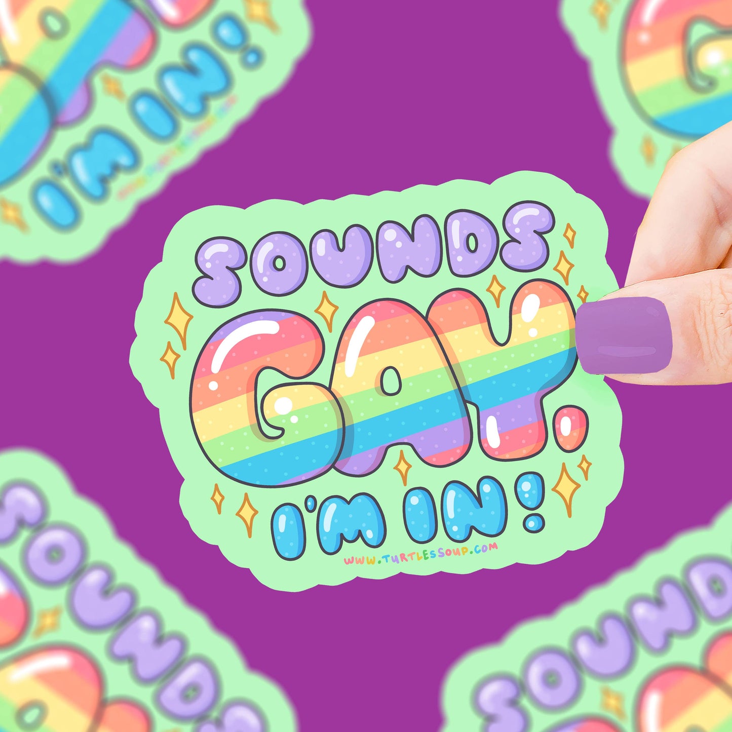 Sounds Gay I'm In Vinyl Sticker