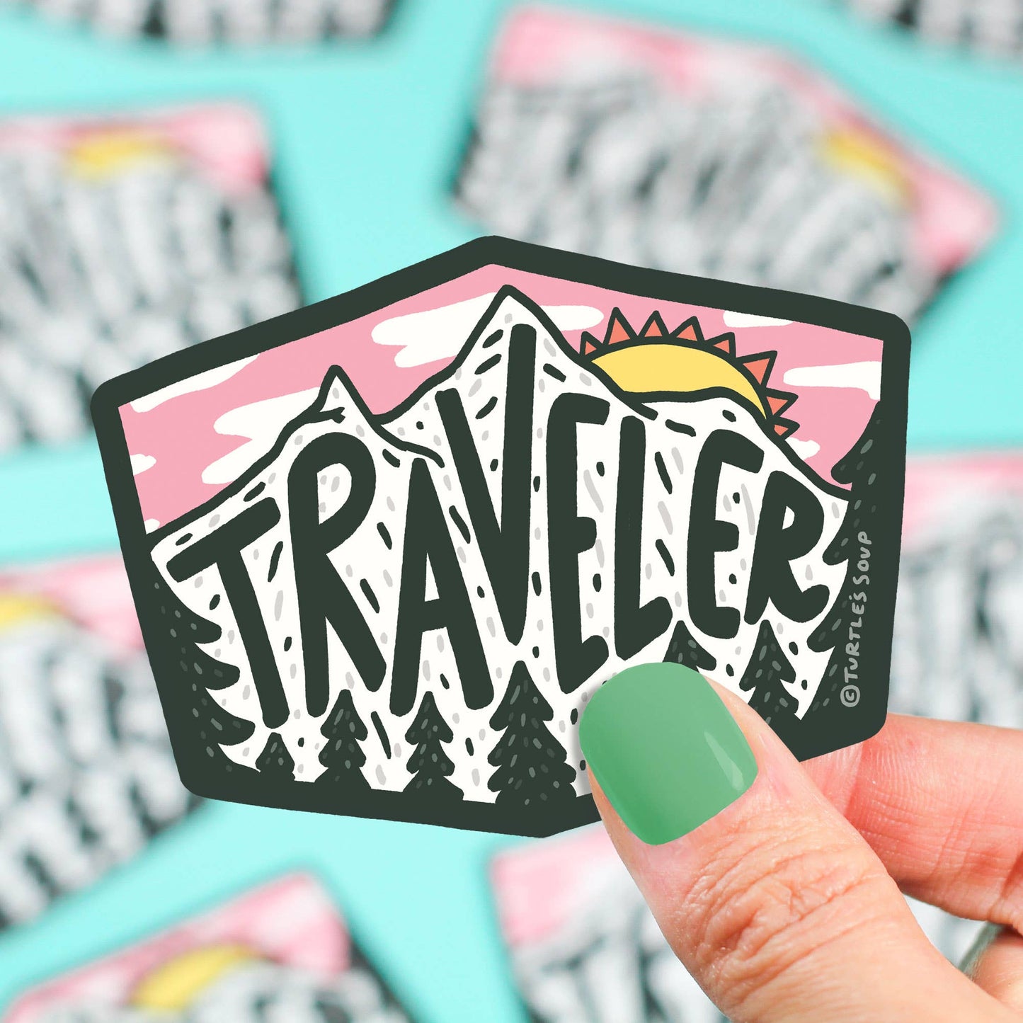 Traveler Weekend Getaway Journey Adventure Vinyl Sticker