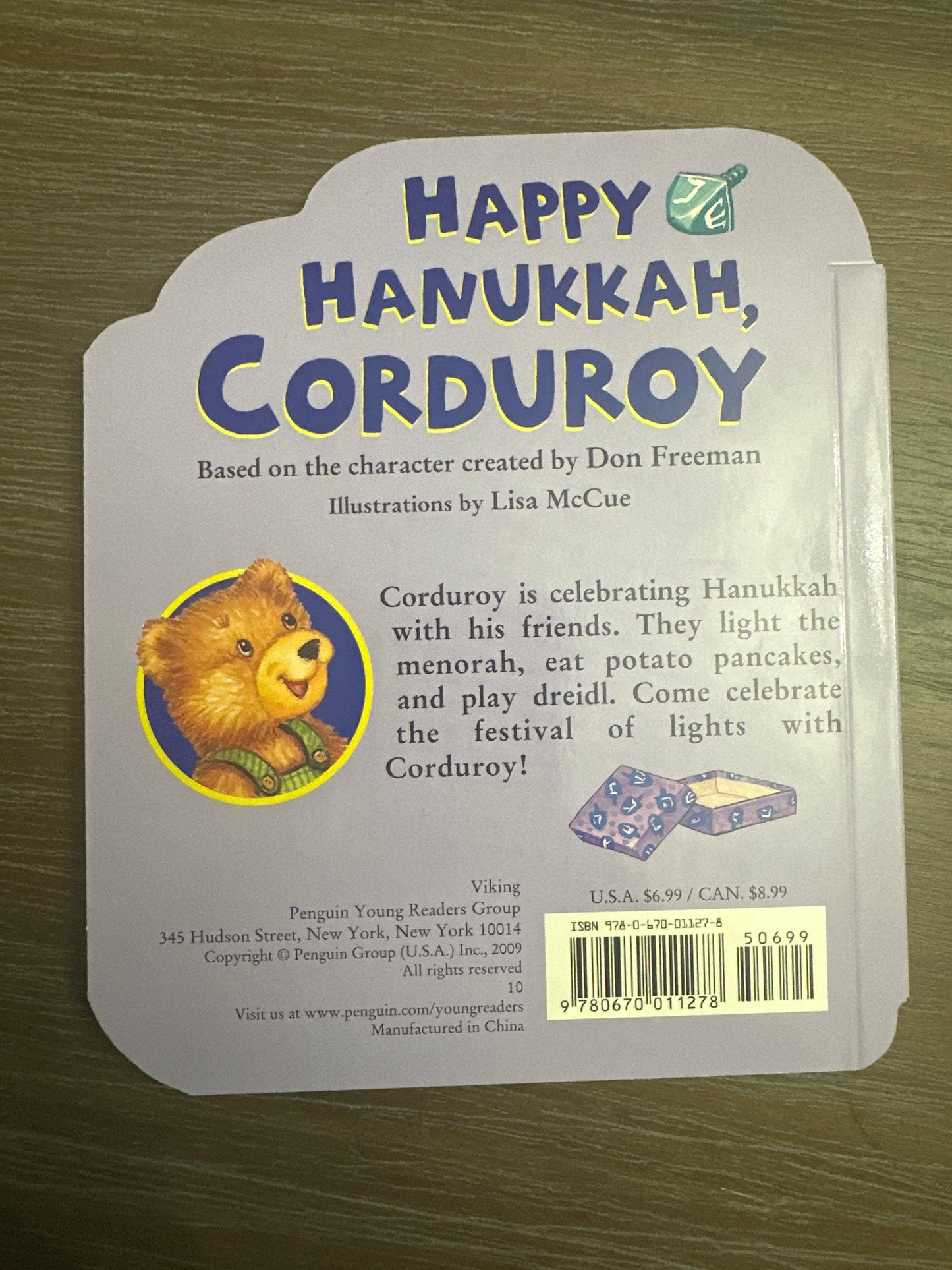 Happy Hanukkah, Corduroy! By Don Freeman