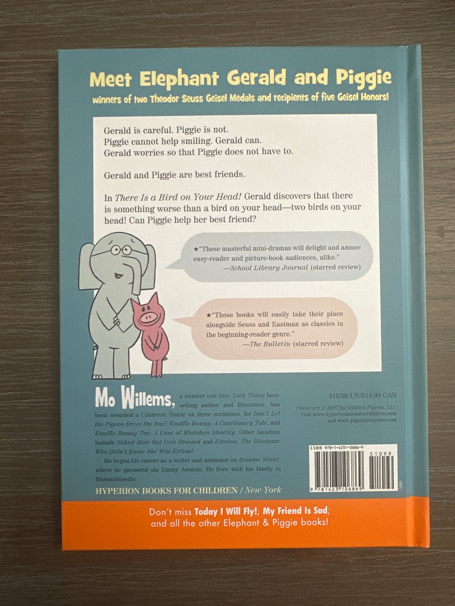 There is a Bird on Your Head, by Mo Willems