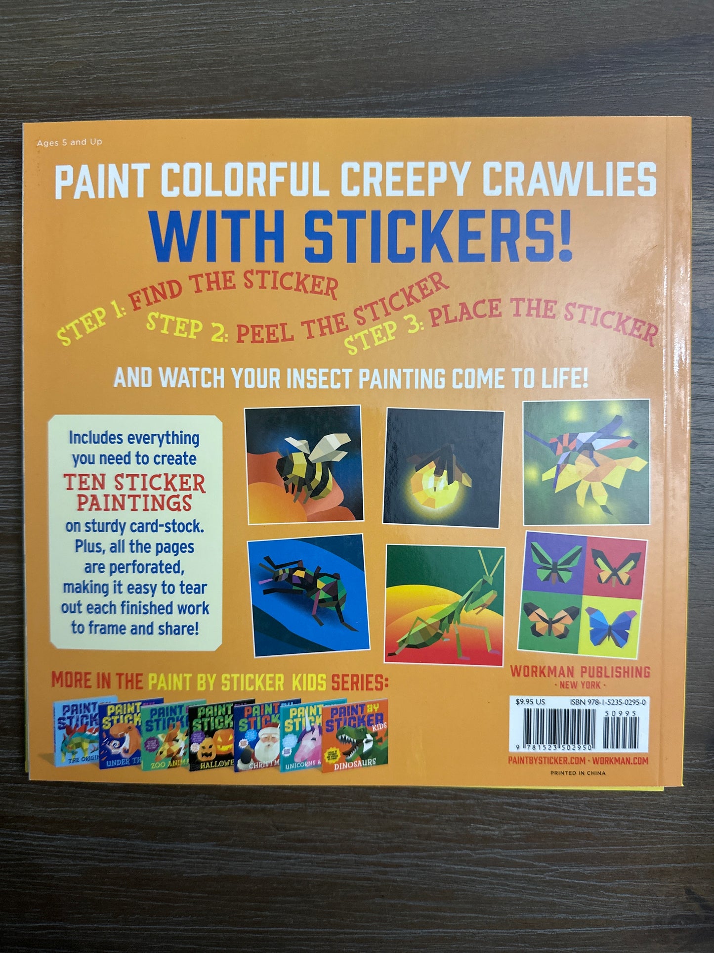 Paint by Sticker Kids: Beautiful Bugs