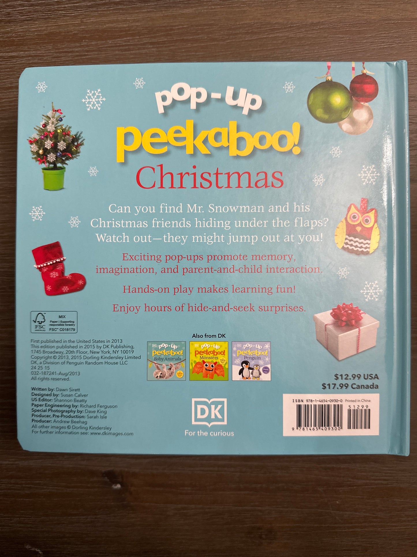 Pop-Up Peekaboo! Christmas, by DK