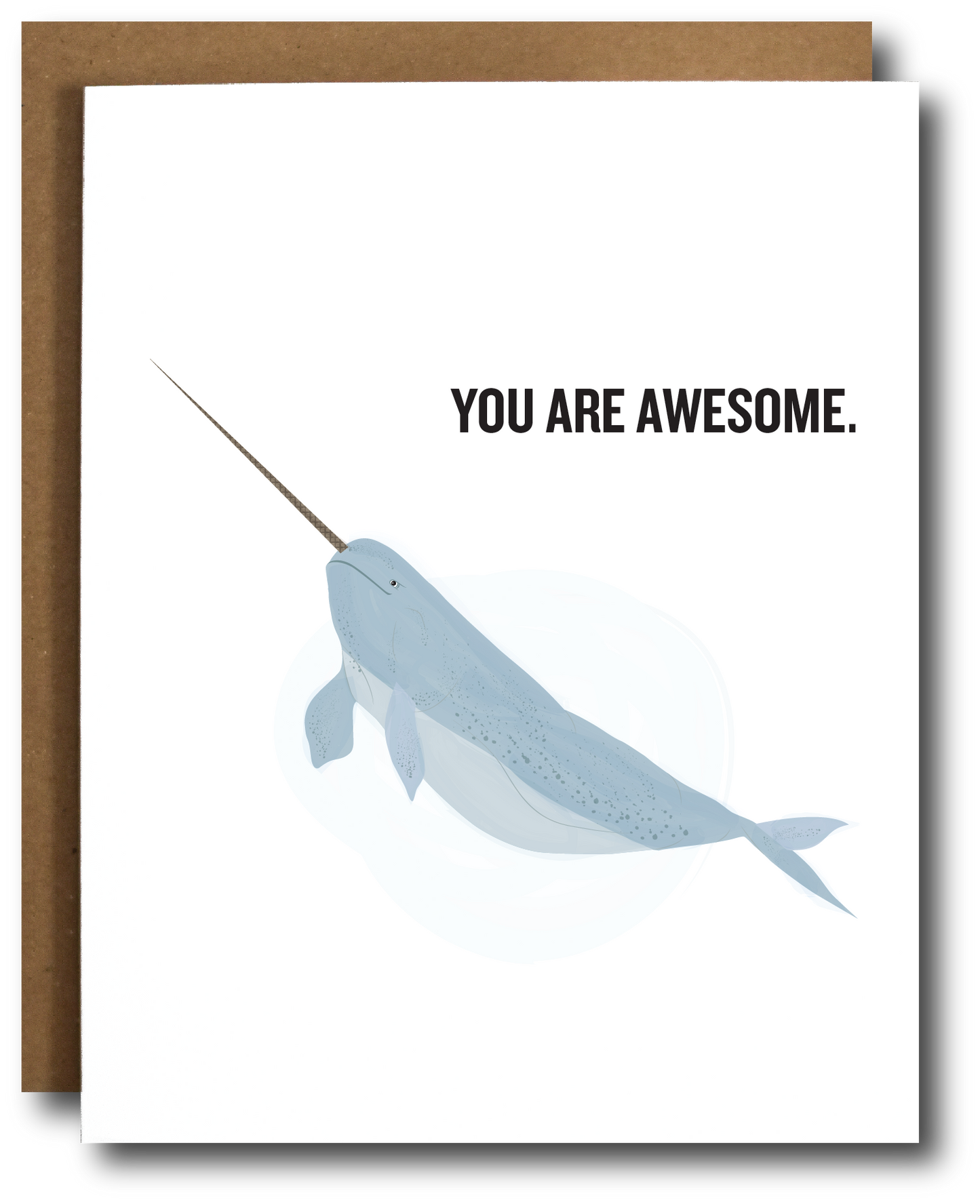Narwhal Awesome Card