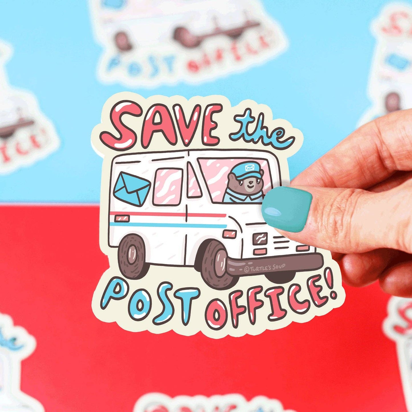 Save the Post Office Vinyl Sticker