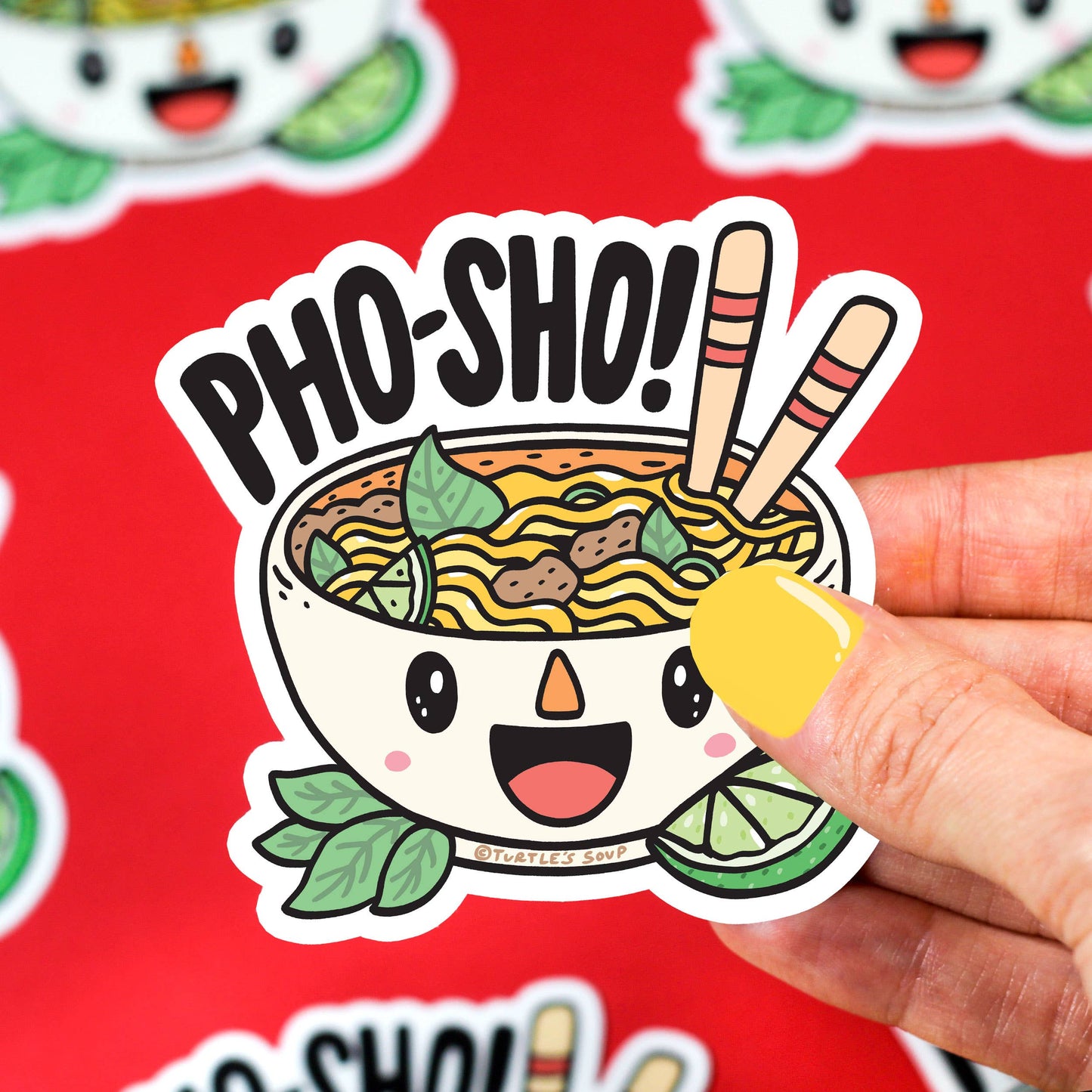 Pho Sho Food Noodles Vinyl Sticker