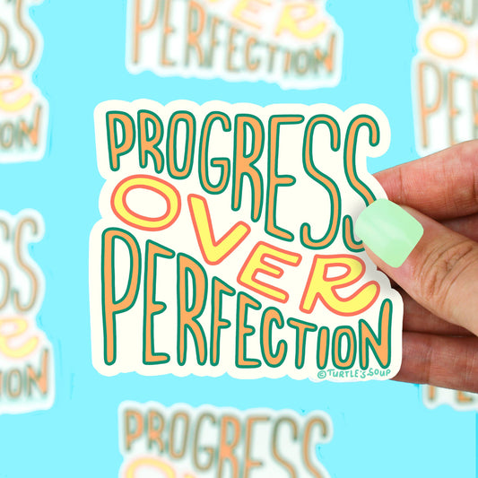Progress Over Perfection Vinyl Sticker