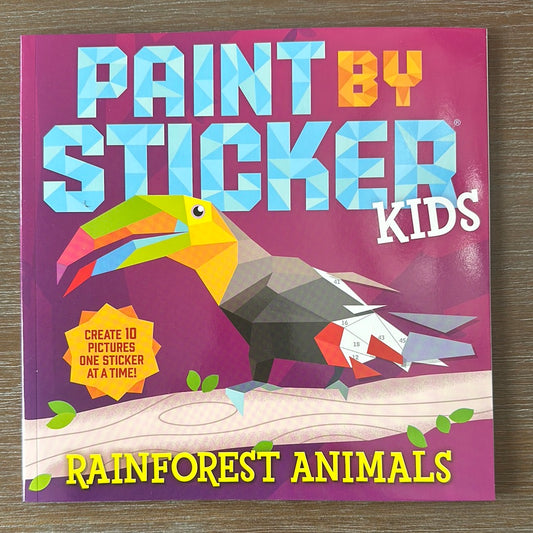 Paint by Sticker Kids: Rainforest Animals