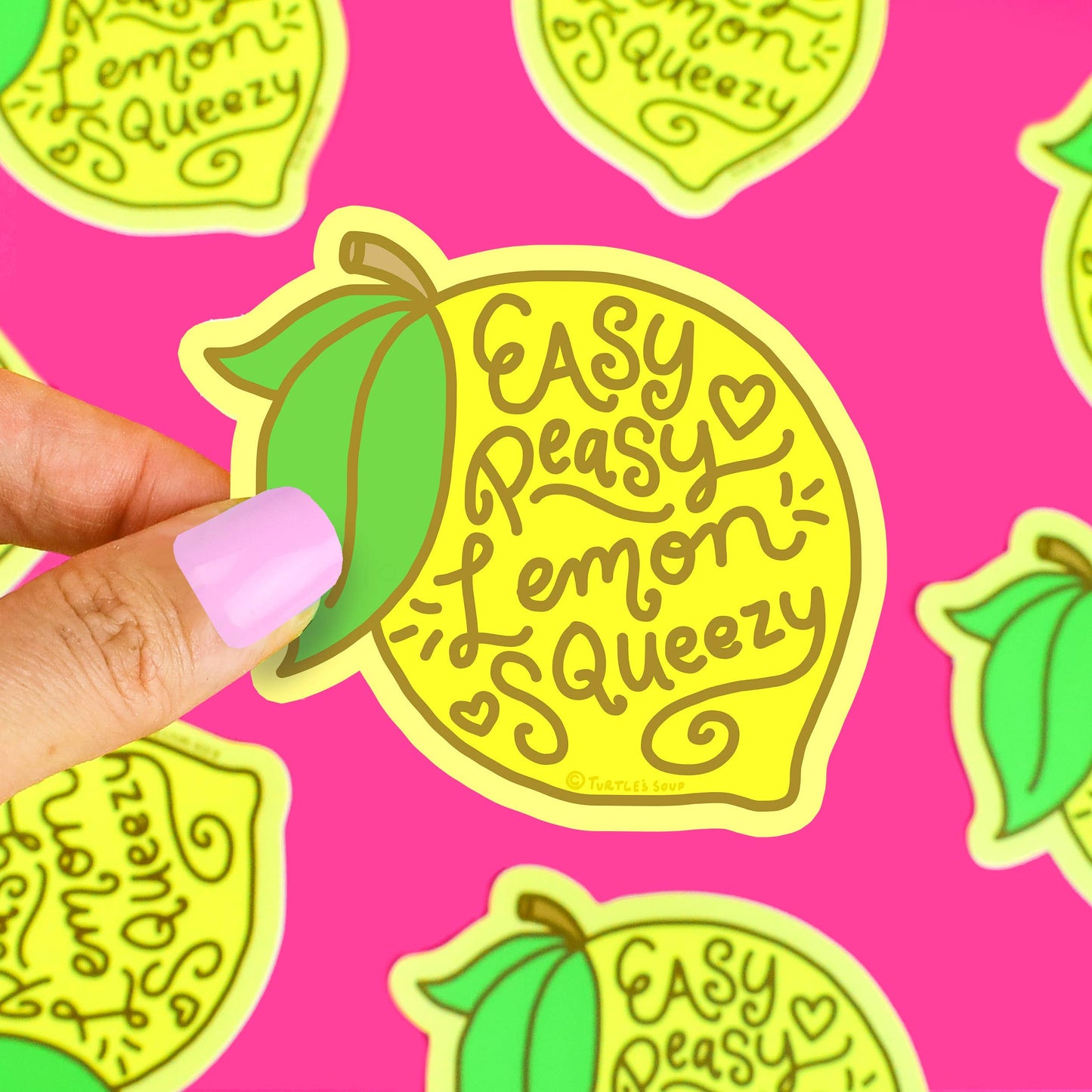 Easy Peasy Lemon Squeezy Vinyl Sticker