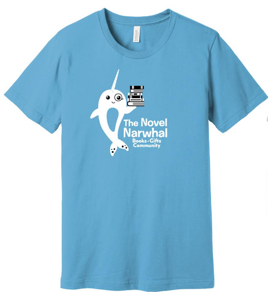 Novel Narwhal T-Shirt - Light Blue
