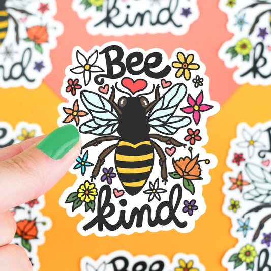 Bee Kind Vinyl Sticker