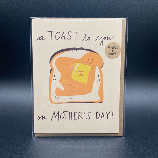 Scratch & Sniff Toast Mother's Day Card