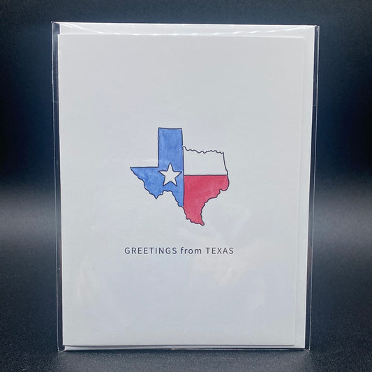 Greetings from Texas, Texas Pride State Greeting Card